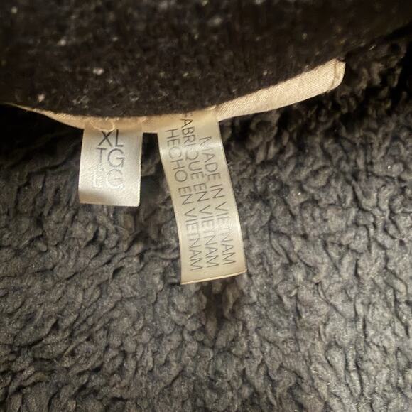 Calvin Klein Women's Ivory Zip Up Winter Jacket Size XL Sherpa Lined - Picture 11 of 16